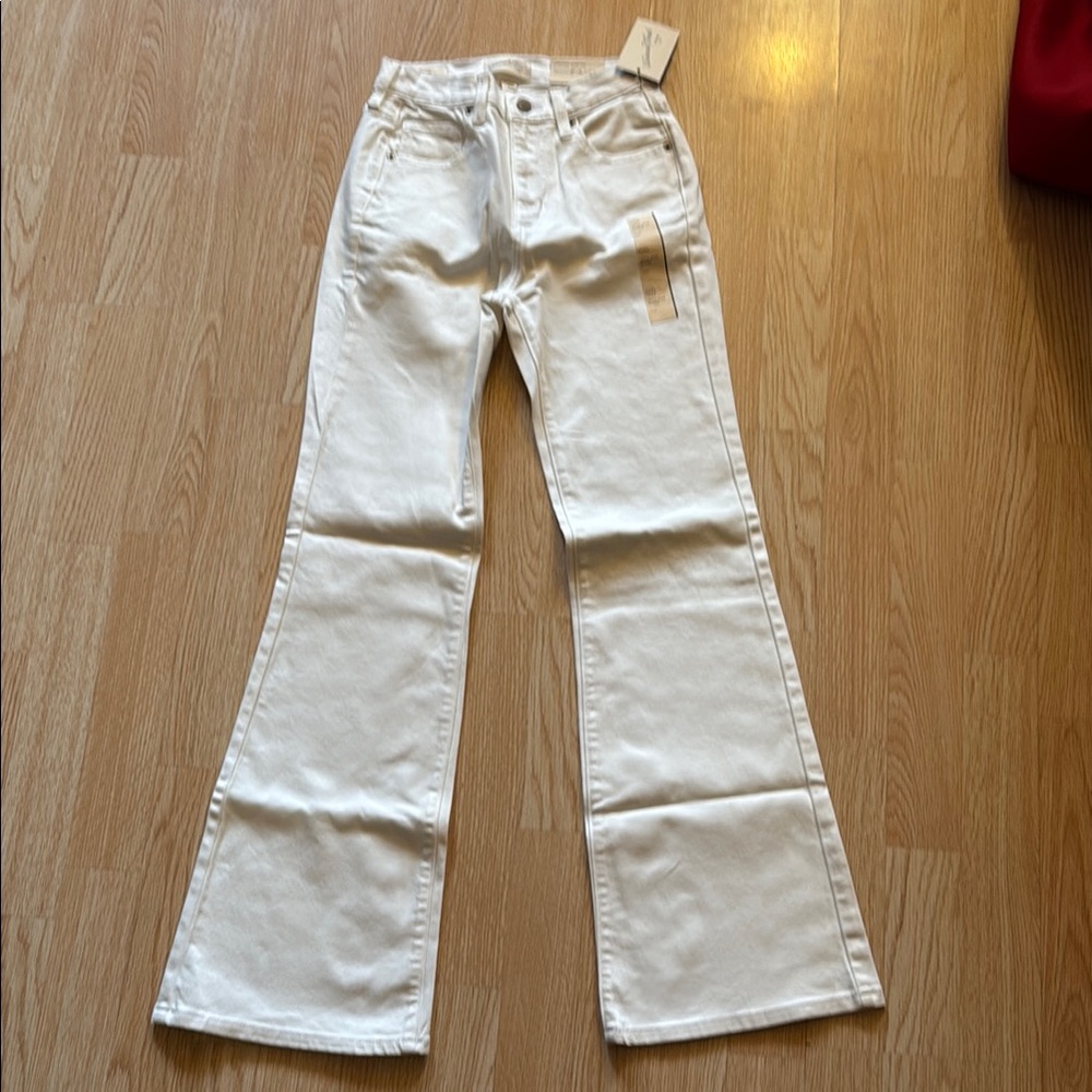 Women's White Flared Jeans